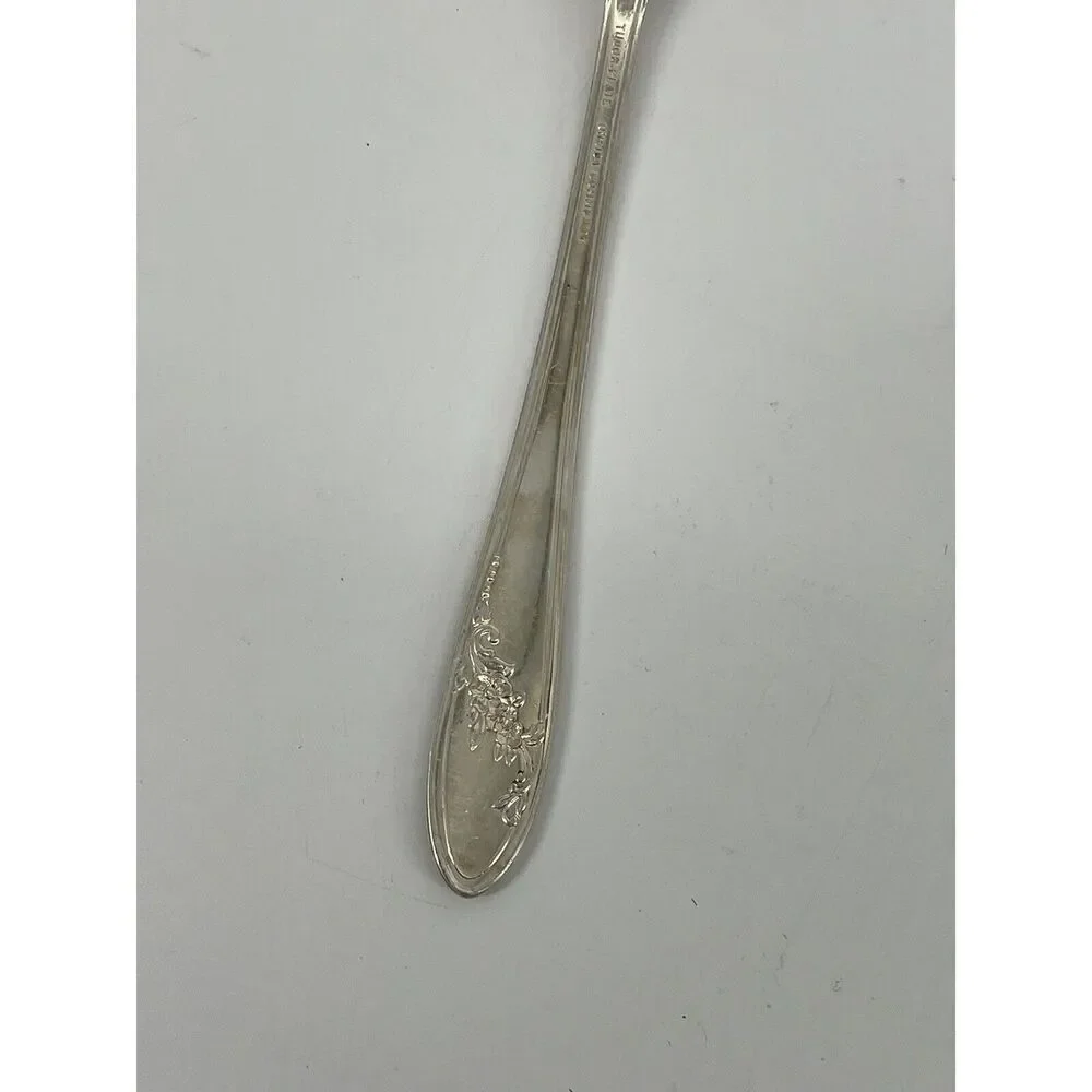 Oneida Tudor Plate Community Queen Bess Table Serving Spoon Silver Plate